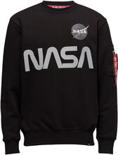 Nasa Reflective Sweater Designers Sweatshirts & Hoodies Sweatshirts Black Alpha Industries