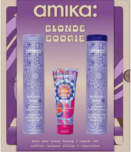 Blonde Boogie Kit Beauty Women Hair Care Silver Shampoo Nude AMIKA