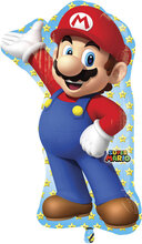 Foil Balloon Super Mario Shape 55 X 83 Cm Home Kids Decor Party Supplies Multi/patterned Amscan