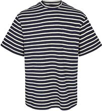 Akholger Jolly Stripe Tops T-Kortærmet Skjorte Navy Anerkjendt
