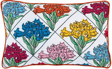 Mallow Bouquet Cushion Home Textiles Cushions & Blankets Cushions Multi/mønstret Anna + Nina*Betinget Tilbud