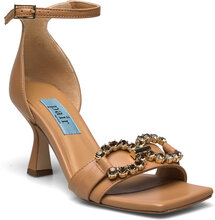 Party Simili Designers Heels Heeled Sandals Beige Apair