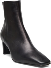 New Heel Square Shoes Boots Ankle Boots Ankle Boots With Heel Black Apair