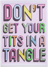 Aparte X Hannah Carvell - Don't Get Your Tits In A Tangle Home Decoration Posters & Frames Posters Graphical Patterns Multi/patterned Aparte Works