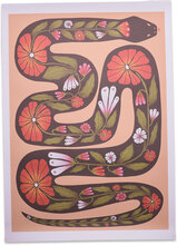 Aparte X Rebecca Zwanzig - Snake Home Decoration Posters & Frames Posters Animals Multi/patterned Aparte Works