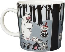 Moomin Mug 0,3L Adventure Move Home Tableware Cups & Mugs Coffee Cups Grey Arabia