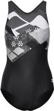 W Logo Kikko Swimsuit Controlpro Low B Baddräkt Badkläder Black Arena