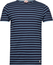 Breton Striped Shirt Héritage T-shirts Short-sleeved Marineblå Armor Lux*Betinget Tilbud
