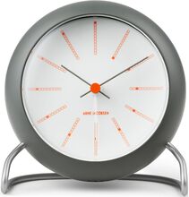 Bankers Bordur Ø11 Cm Home Decoration Watches Mantel & Table Clocks Grå Arne Jacobsen Clocks*Betinget Tilbud