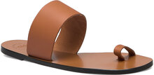 Astrid Brandy Vacchetta Designers Sandals Flat Brown ATP Atelier