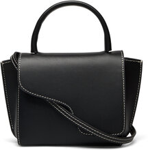 Montalcino Black/Contrast Stitch Vacchetta Designers Crossbody Bags Black ATP Atelier
