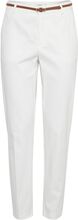 Bydays Cigaret Pants 2 - Bottoms Trousers Slim Fit Trousers White B.young