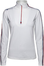 Ladies Sporty Baselayer T-shirts & Tops Long-sleeved Hvit BACKTEE*Betinget Tilbud