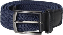 Unisex Elastic Belt Accessories Belts Classic Belts Marineblå BACKTEE*Betinget Tilbud