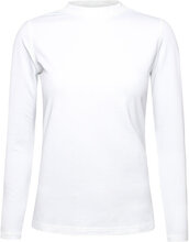 Ladies First Skin Round Neck T-shirts & Tops Long-sleeved Hvit BACKTEE*Betinget Tilbud