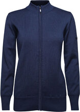 Ladies Windbreaker Full-Zip Outerwear Jackets Windbreakers Marineblå BACKTEE*Betinget Tilbud