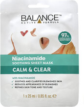 Balance Active Formula Niacinamide Sheet Mask Beauty WOMEN Skin Care Face Face Masks Sheet Mask Hvit Balance Active Formula*Betinget Tilbud