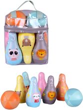 Bobo - Soft Bowling Set Toys Baby Toys Educational Toys Activity Toys Multi/patterned MUMIN