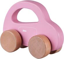 Small Wooden Car - Rose Toys Baby Toys Pull Along Toys Rosa Barbo Toys*Betinget Tilbud