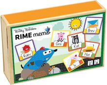 Lær At Rime Med Wacky Wonders - Rime Memo Toys Puzzles And Games Games Memory Multi/mønstret Barbo Toys*Betinget Tilbud