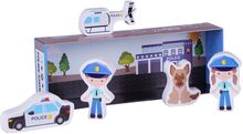 My Little Toy Box - Police - Int Toys Playsets & Action Figures Wooden Figures Multi/patterned Barbo Toys