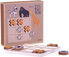 Safari Tic Tac Toe Toys Puzzles And Games Games Tic Tac Toe Multi/mønstret Barbo Toys*Betinget Tilbud