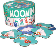 Moomin Round Memo With Flower Bricks Toys Puzzles And Games Games Memory Multi/patterned MUMIN