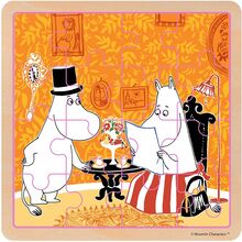 Moomin - Wooden Square Puzzle - Teatime Toys Puzzles And Games Puzzles Wooden Puzzles Multi/patterned MUMIN