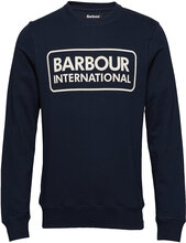 B.intl Large Logo Swea Designers Sweat-shirts & Hoodies Sweat-shirts Blue Barbour