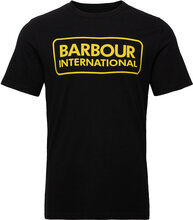 B.intl Essential Large Logo Tee Designers T-shirts Short-sleeved Black Barbour