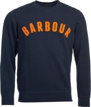 Barbour Prep Logo Crew Tops Sweatshirts & Hoodies Sweatshirts Blue Barbour