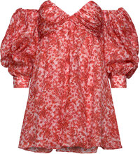 Lani Floral Mini Dress Kort Klänning Red Bardot