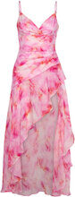 Sorella Printed Midi Dress Kort Klänning Pink Bardot