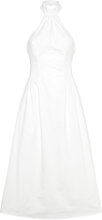 Genevieve Poplin Midi Dress Maxiklänning Festklänning White Bardot