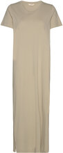 Rebekka Dress Gots Maxikjole Festkjole Beige Basic Apparel