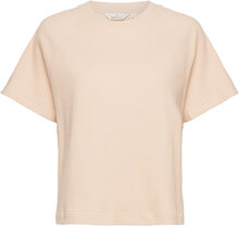 Barbara Ss Sweat Gots Tops T-shirts & Tops Short-sleeved Pink Basic Apparel