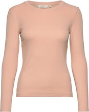 Ludmilla Ls Tee Gots Tops T-shirts & Tops Long-sleeved Pink Basic Apparel