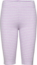 Ludmilla Shorts Gots Bottoms Shorts Cycling Shorts Purple Basic Apparel