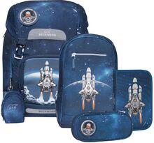 Classic 22L Set - Space Mission Accessories Bags Backpacks Blå Beckmann Of Norway*Betinget Tilbud
