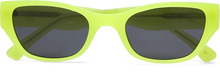 Carla Solid Eye Accessories Sunglasses D-frame- Wayfarer Sunglasses Green Becksöndergaard