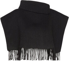 Solid Crystal Poncho Tops Knitwear Ponchos Black Becksöndergaard