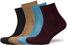 Glitter Drake Mix Sock 4 Pack Lingerie Socks Regular Socks Blue Becksöndergaard