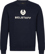 Belstaff Signature Crewneck Sweatshirt Designers Sweatshirts & Hoodies Sweatshirts Navy Belstaff