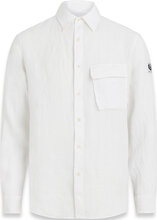 Scale Shirt Dark Ink Designers Shirts Linen Shirts White Belstaff