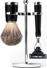 Benjamin Barber Classic 3-Piece Shaving Set Ebony - Gillette Mach3 Beauty Men Shaving Products Shaving Brush Black Benjamin Barber