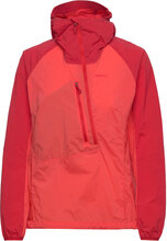 Cecilie Light Wind Anorak Energy Red/Red Leaf Xs Sport Jackets Anoraks Red Bergans