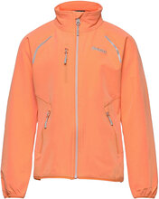 Sjoa Light Softshell Youth Girl Jacket Solid Charcoal 128 Sport Softshells Softshell Jackets Orange Bergans