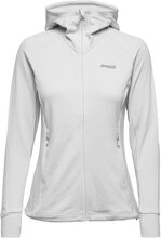 Ulstein Wool Hood W Jacket Aluminium Xs Sport Sweatshirts & Hoodies Hoodies White Bergans