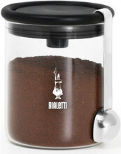 Glass Coffee Jar W/Moka Top Home Kitchen Kitchen Storage Kitchen Jars Nude Bialetti*Betinget Tilbud