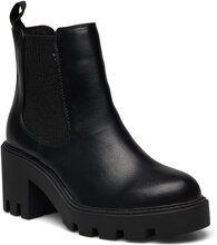 Biagisella Short Chelsea Boot Daffoil Shoes Boots Ankle Boots Ankle Boots With Heel Black Bianco